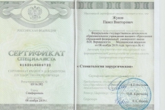 Сертификат Жуков